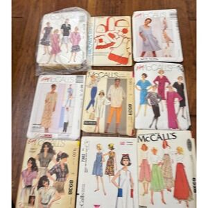 McCalls Sewing Patterns Lot Womens Dresses Skirts Tops Size